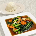 Best 516. Pork Belly Stir Fry ( Kard Na Mou Kob ) in Smyrna, TN